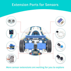 ELECFREAKS Cutebot dual-speed motors enable engaging movement experiments.