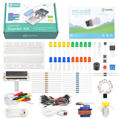EF ELECFREAKS Micro:bit Starter Kit components for hands-on electronics learning