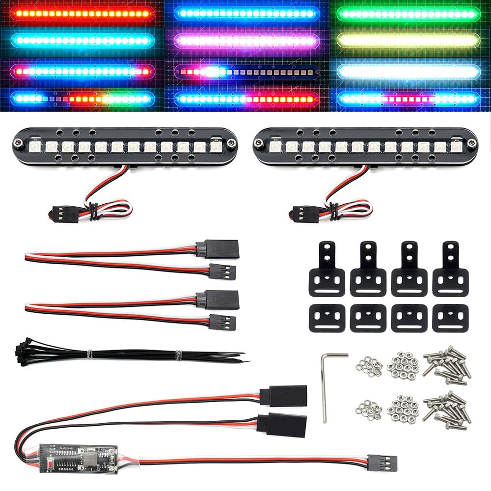 elechawk RC LED light bar headlight for Traxxas cars enhances visibility and style