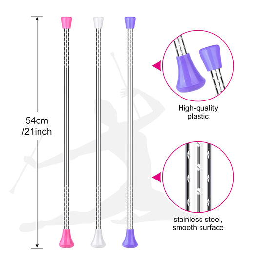 ELECLAND pink twirling baton in use supports focus and rhythm during practice.