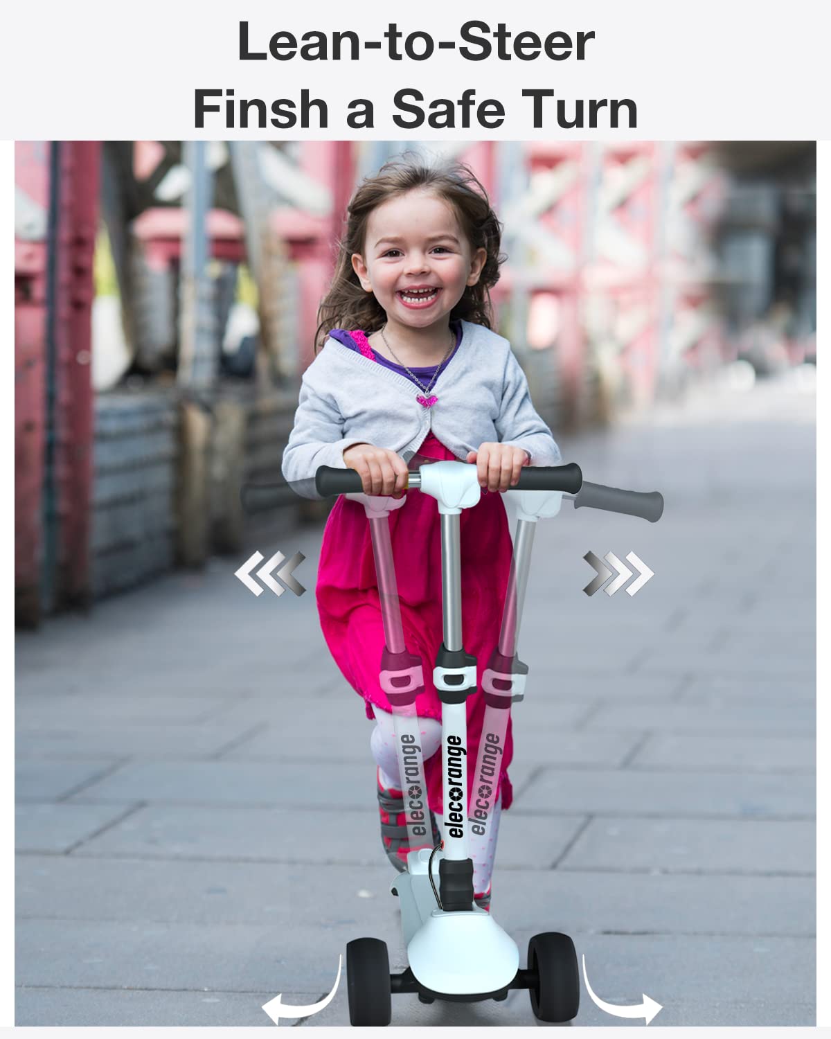 Elecorange lightweight frame supports kids with easy handling.
