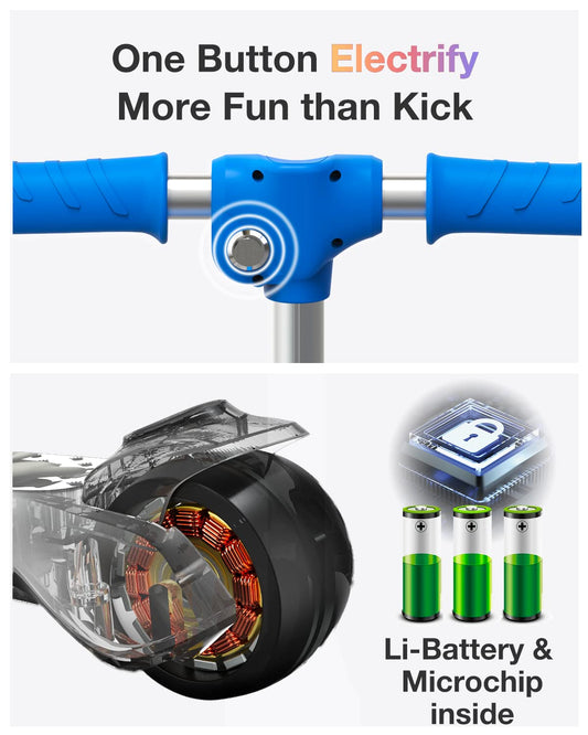 Elecorange scooter LED wheels brighten evening rides for better visibility.