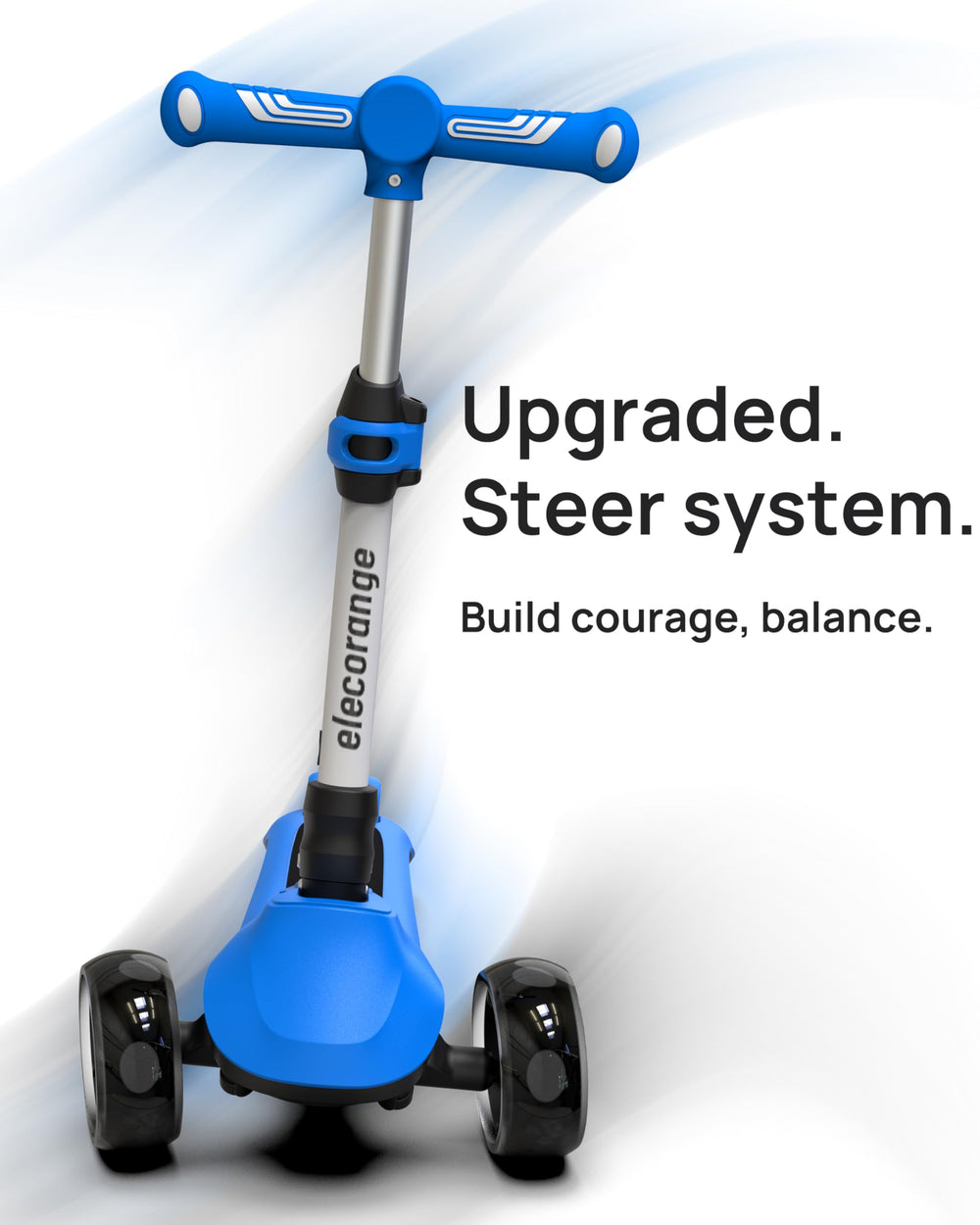 Elecorange T200 folding stem enables easy transport and storage.