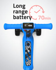 Elecorange T500 LED wheels turned on to boost visibility during play.