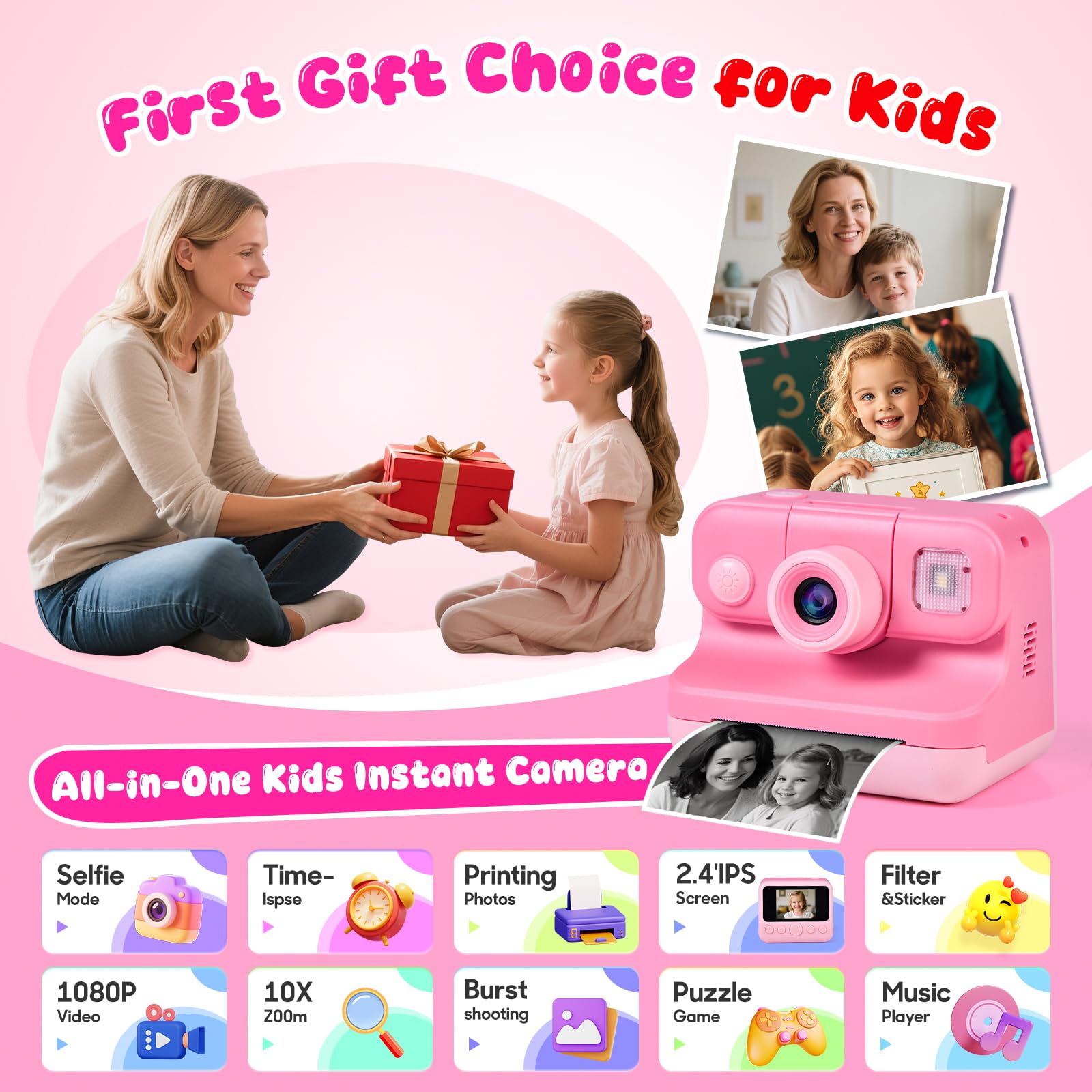 Elecoutek 1080p video recording, capturing clear clips for memories.