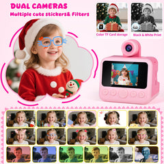 Elecoutek 30MP HD instant camera, crisp stills for kids' creativity.