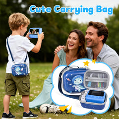 Colorful blue design appeals to kids and parents
