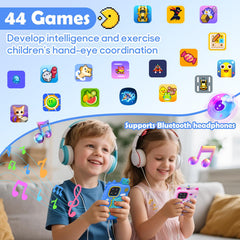 Elecoutek Kids Phone blue included accessories: lanyard, case, screen protectors, pouch