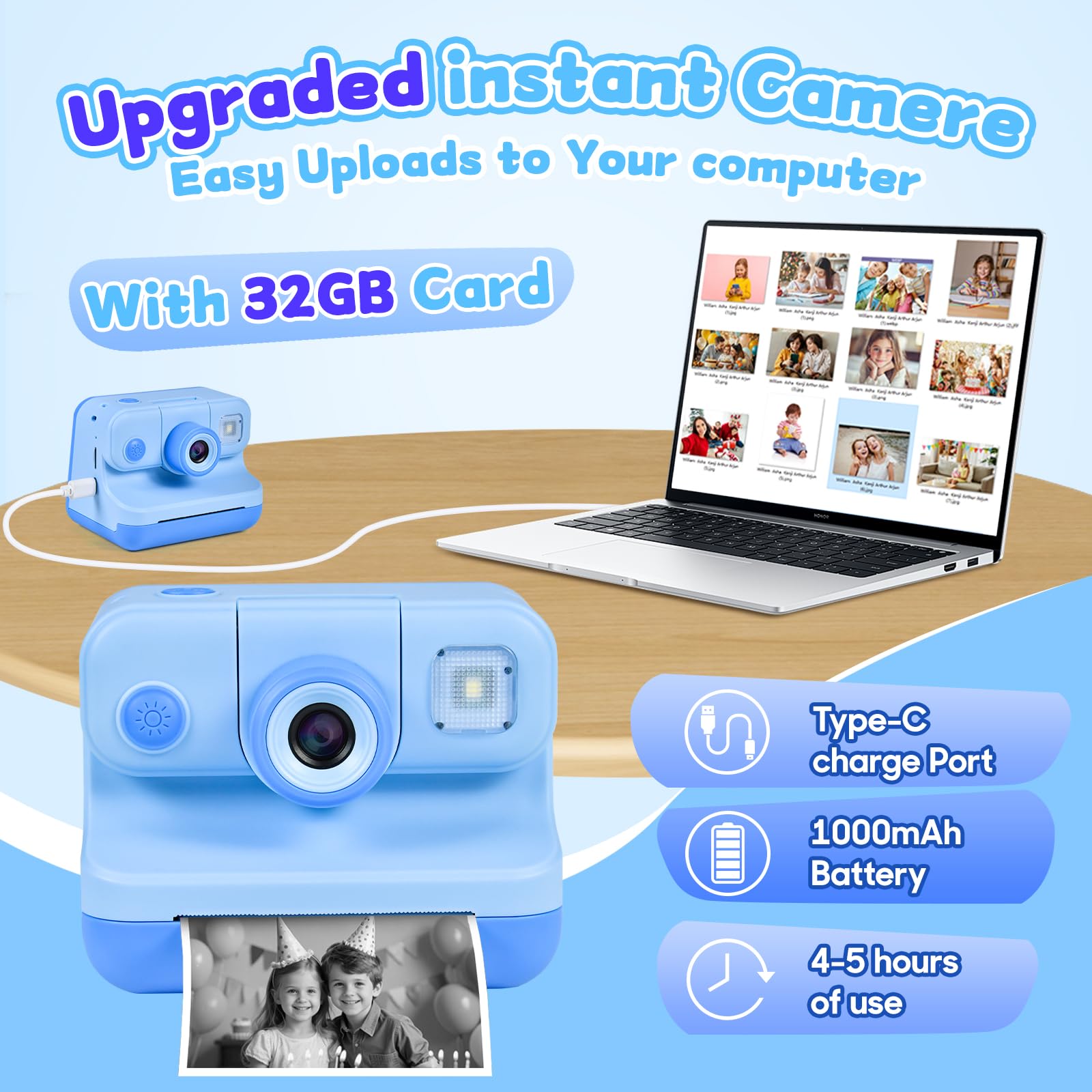 Elecoutek 30MP HD camera delivers clear instant photos