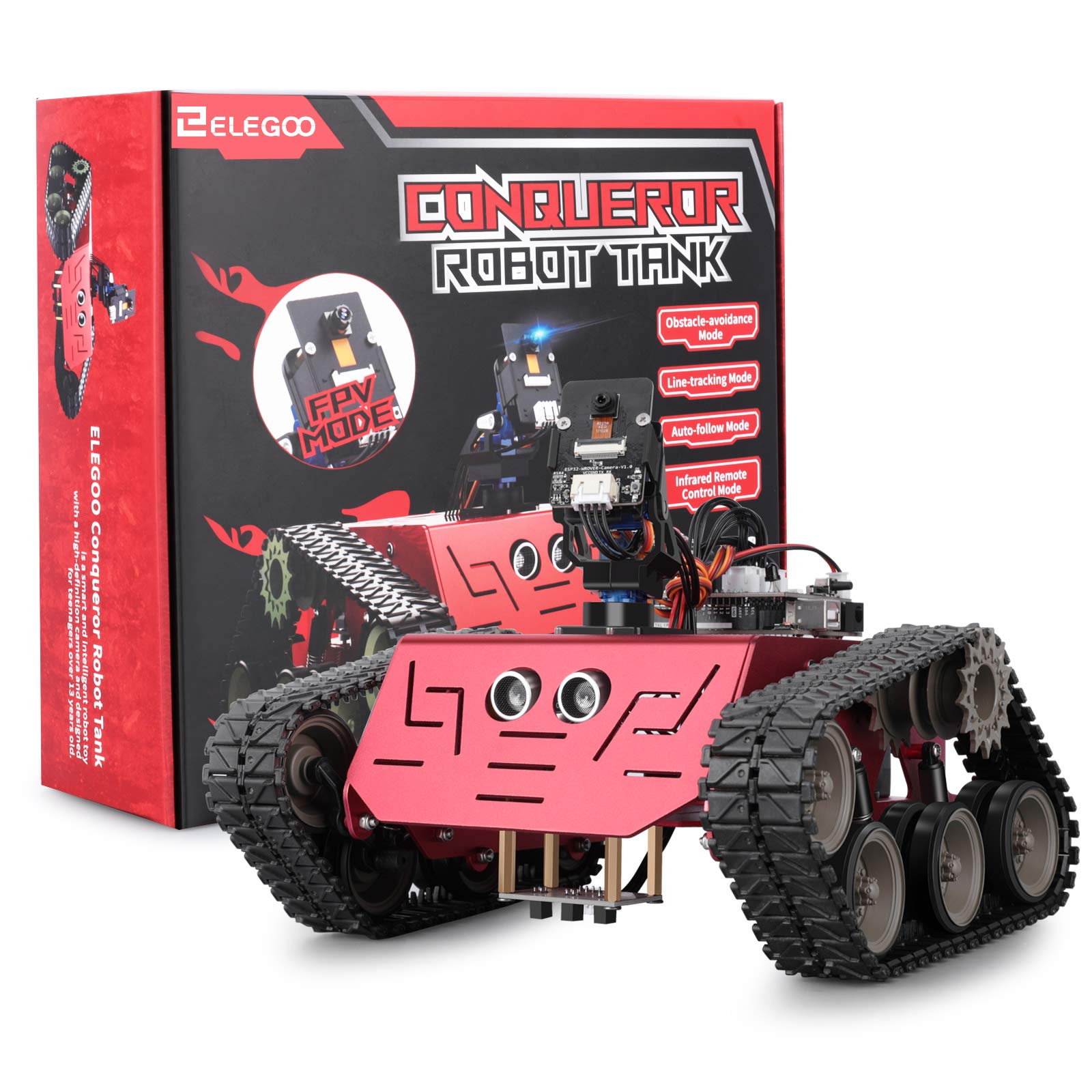 ELEGOO Conqueror tank build instructions guiding DIY assembly step by step.