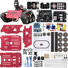 ELEGOO Conqueror tank main chassis for hands on STEM play and customization.