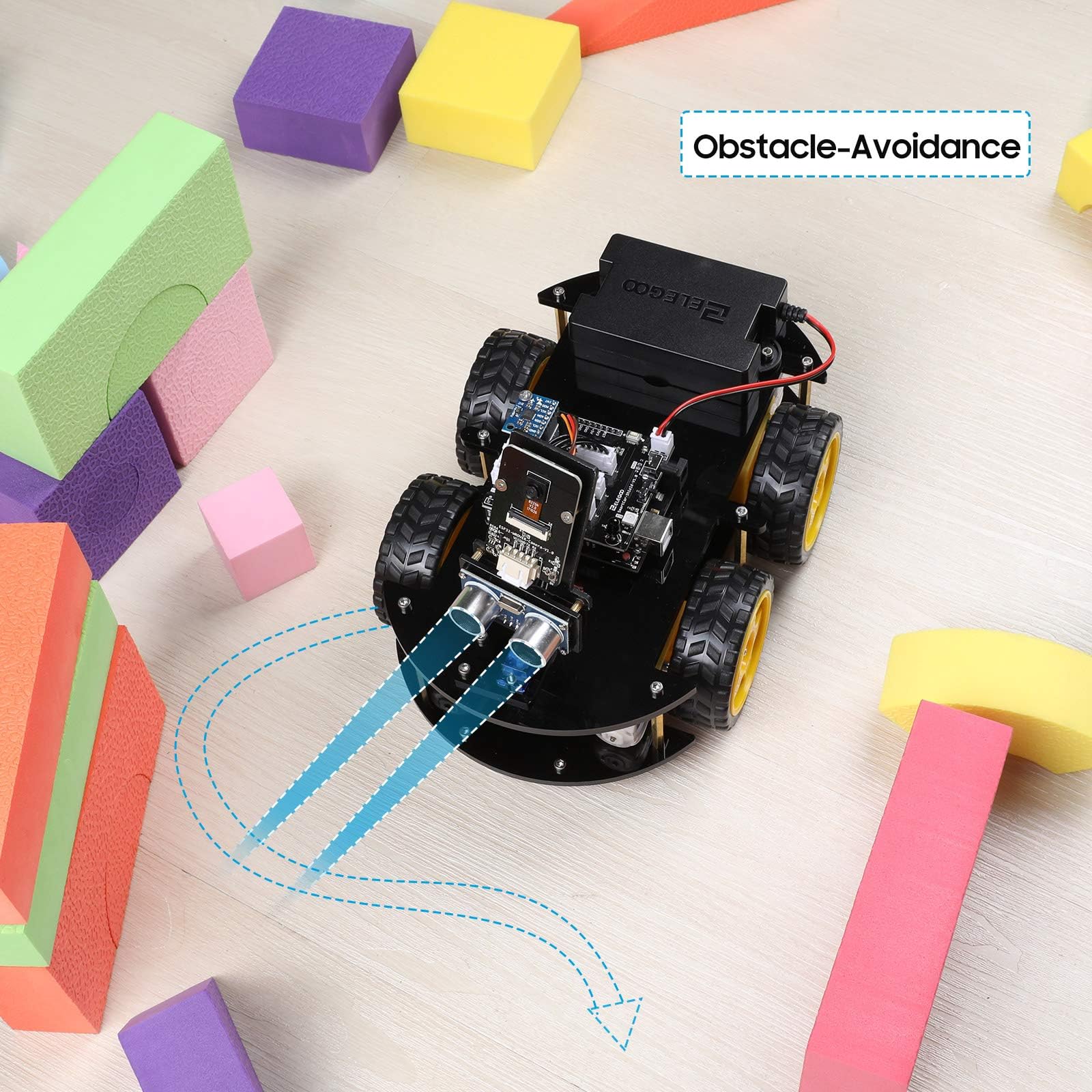 ELEGOO line-tracing module highlight for precise navigation learning