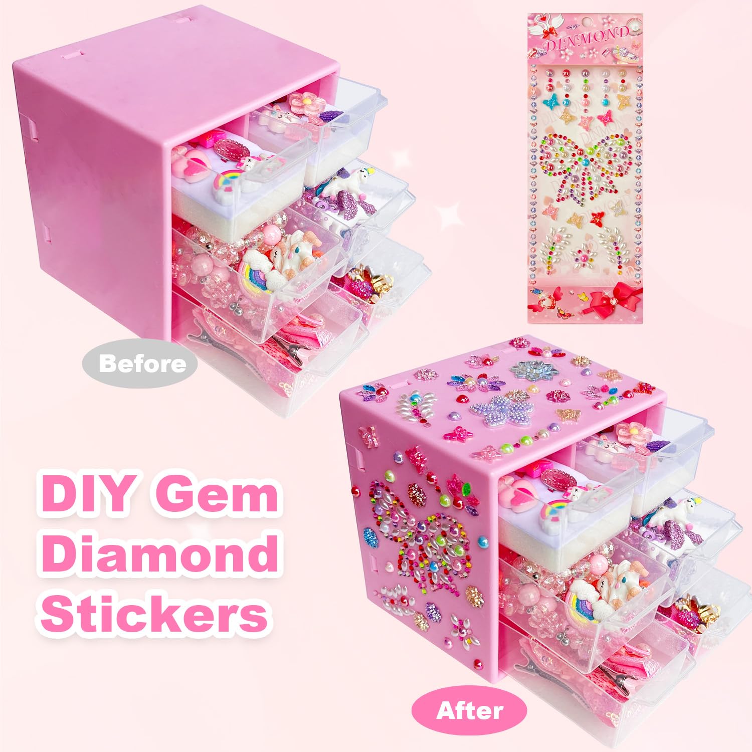 ELEMIRSA jewelry organizer drawers keep tiny treasures tidy