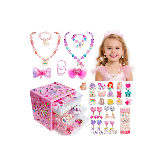 ELEMIRSA package includes toddler jewelry organizer and multiple pieces for pretend play
