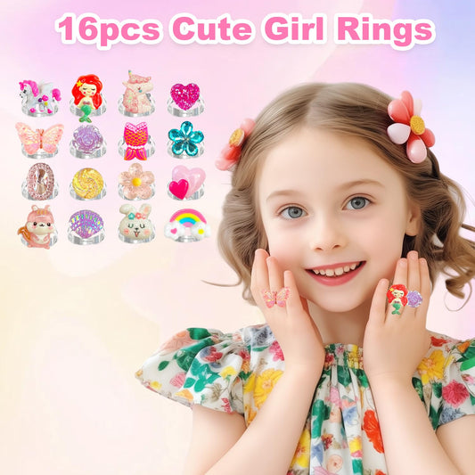 ELEMIRSA unicorn necklace and bracelet set supports imaginative dress-up