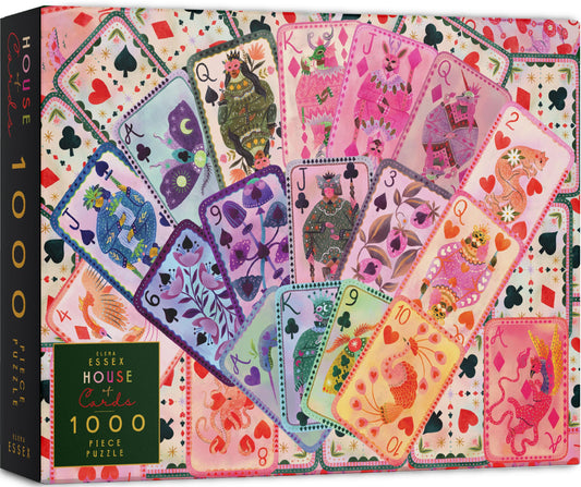 Elena Essex House of Cards puzzle box shows the 1000-piece design