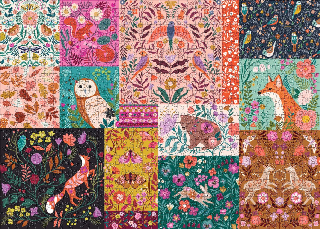 Elena Essex Patchwork packaging made from recycled materials