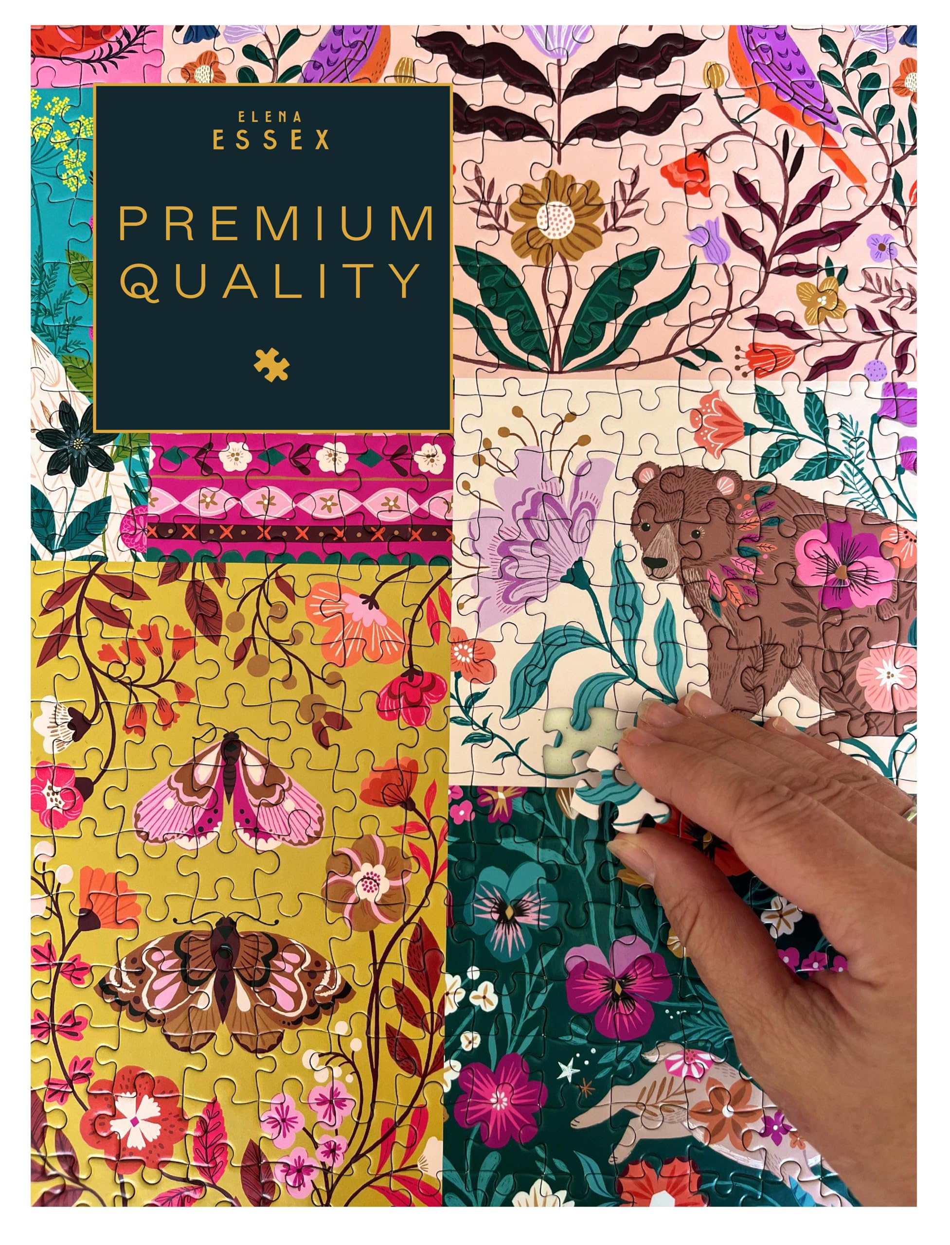 Elena Essex Patchwork poster included in the box as color guide
