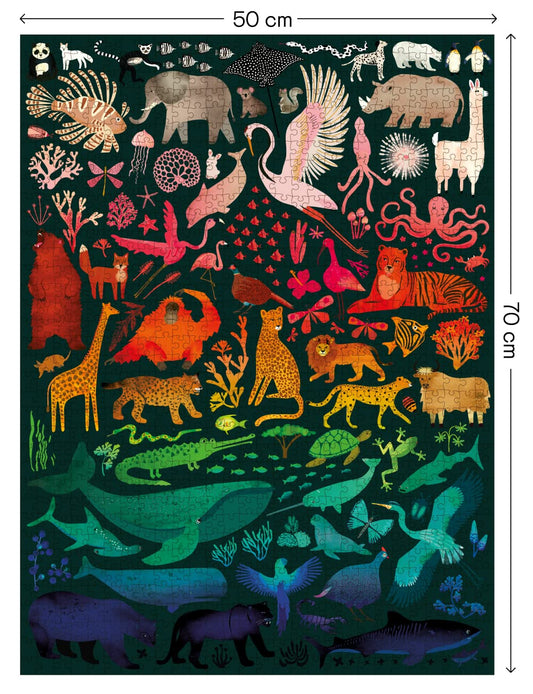 Elena Essex Rainbow Kingdom gradient colors showcase a seamless color transition.