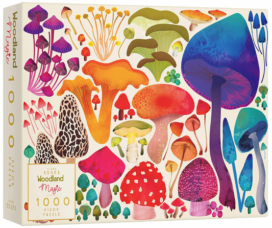 Elena Essex Woodland Magic puzzle cover featuring enchanting forest imagery for cozy evenings.