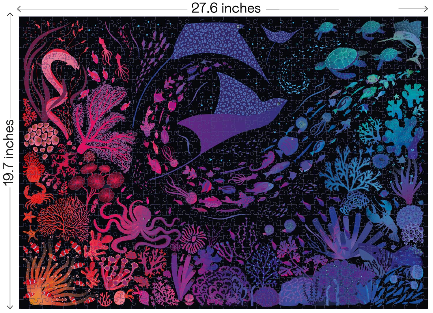 Elena Essex coral reef ocean scene fosters immersion and calm while you puzzle.