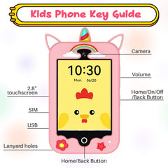 Eleoption kids phone in use during family time supports learning interactions.