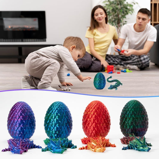 ELETON dragon egg toy with movable joints enables dynamic poses for focus and fidgeting.