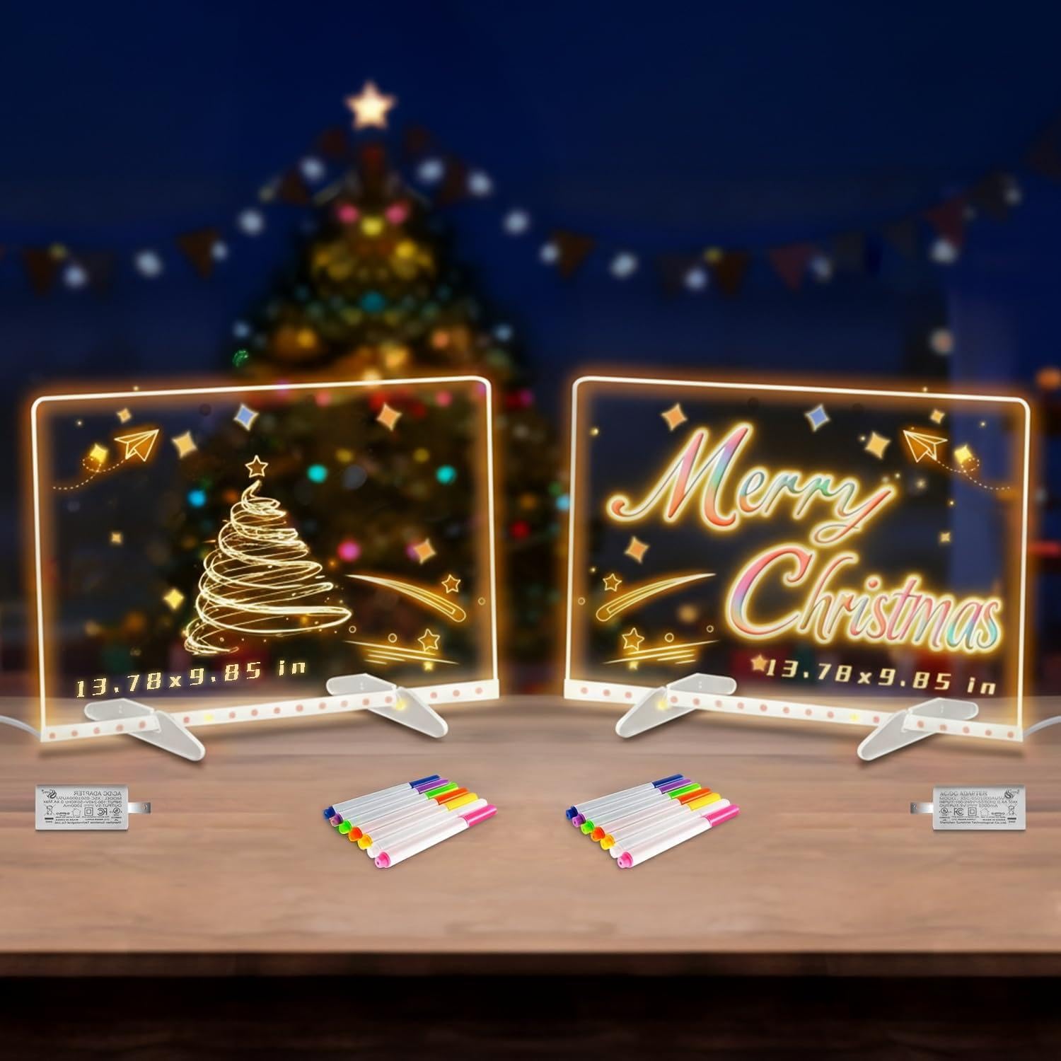 ELETON LED drawing board with color pens for vibrant kid art and learning