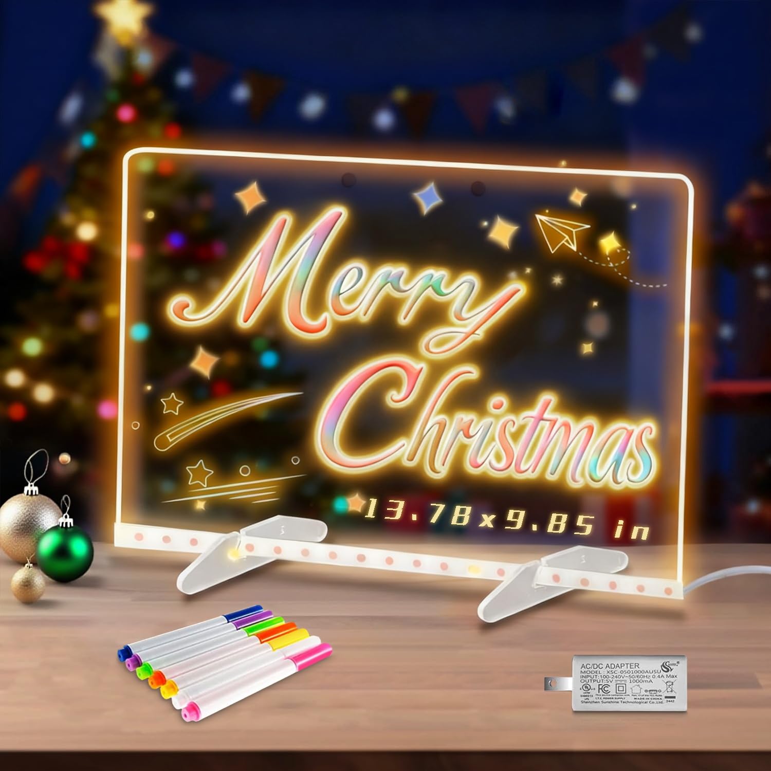 ELETON LED drawing board with colors provides vibrant backlighting for bright doodles