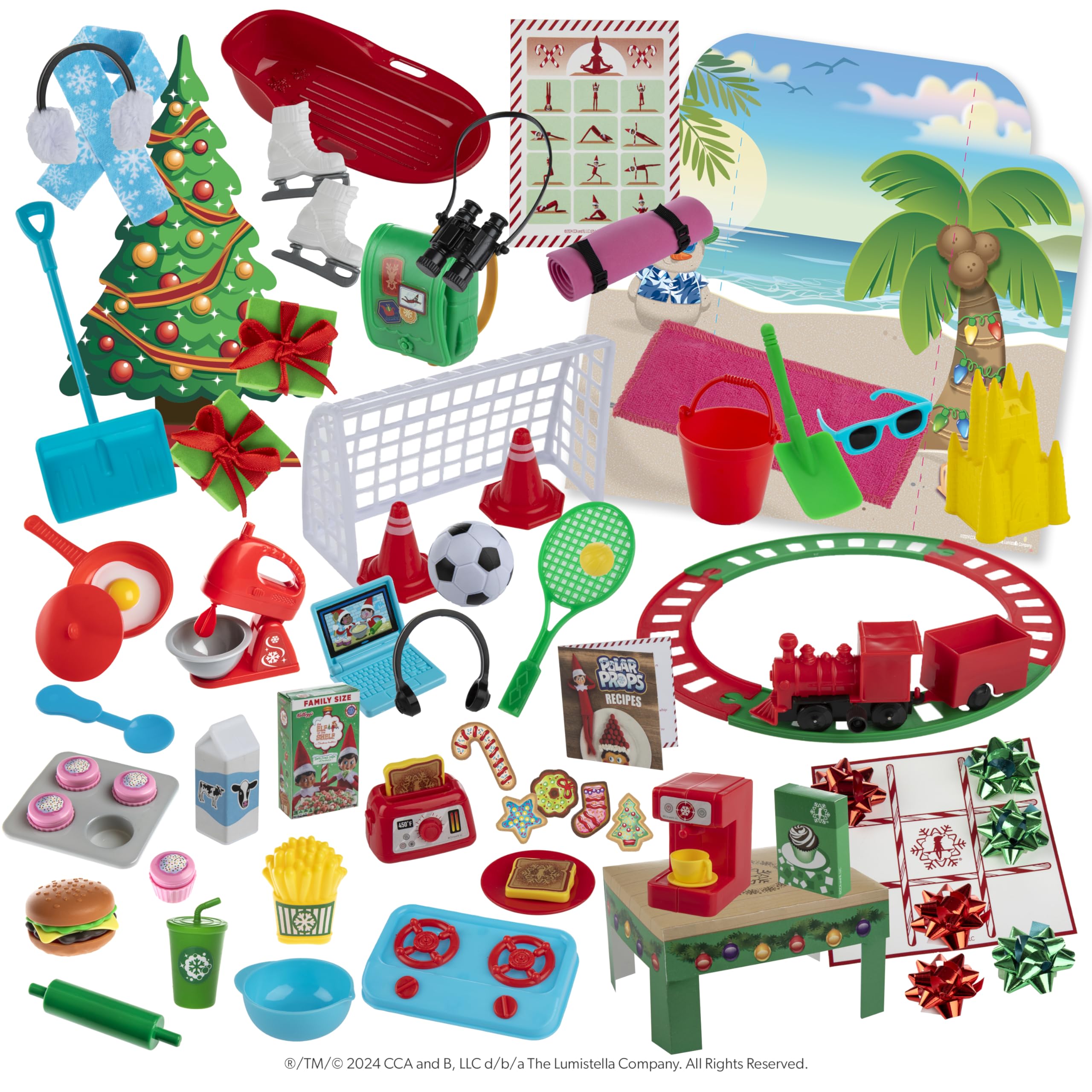 The Elf on the Shelf 24-Day Ultimate Kit holiday signs guide playful setups.