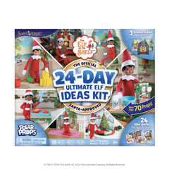The Elf on the Shelf 24-Day Ultimate Kit props closeup for quick magical setup ideas.