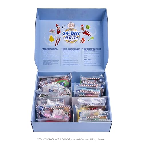 The Elf on the Shelf 24-Day Ultimate Kit reversible tree adds versatile centerpiece options.