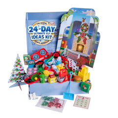 The Elf on the Shelf 24-Day Ultimate Kit table setup props spark quick scenes.