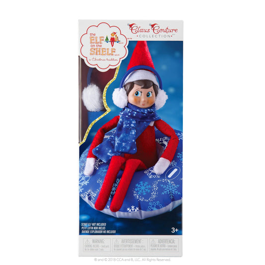 The Elf on the Shelf Claus Couture Earmuffs—cozy detail that sparks seasonal role-play.