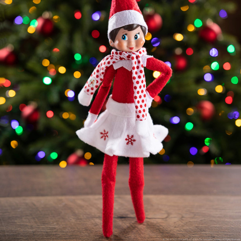 The Elf on the Shelf Claus Couture collectible outfit for bright morning surprises