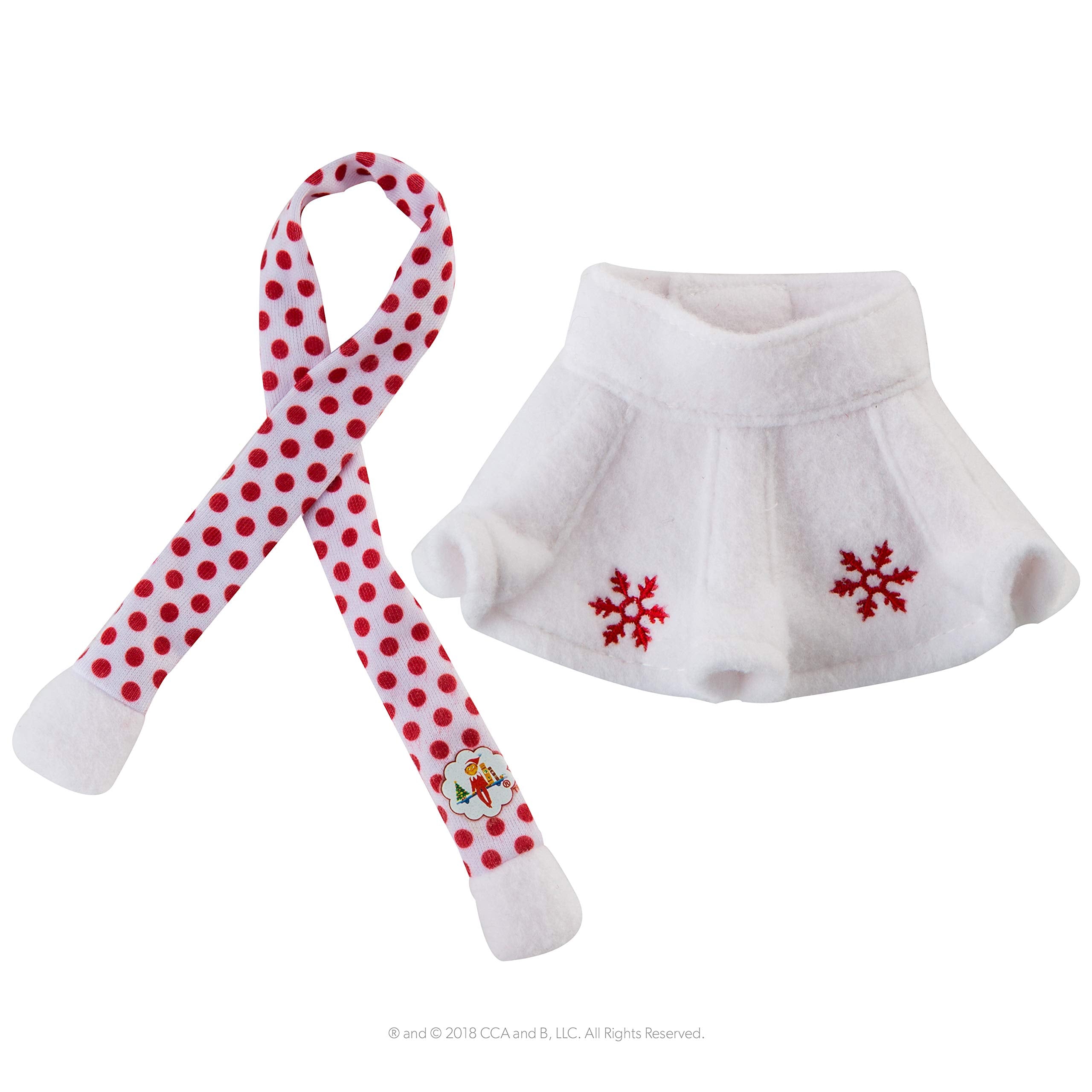 The Elf on the Shelf Claus Couture twirl ready skirt invites playful family moments