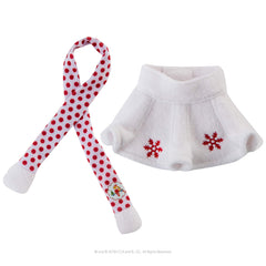 The Elf on the Shelf Claus Couture twirl ready skirt invites playful family moments