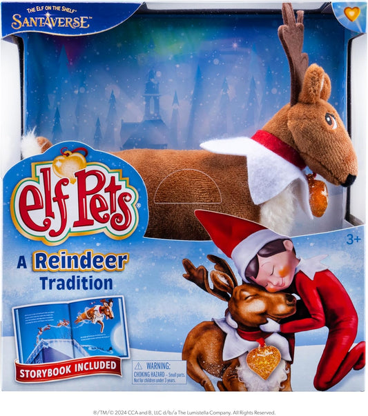 The Elf on the Shelf Elf Pets Arctic Fox plush for snuggly storytelling.
