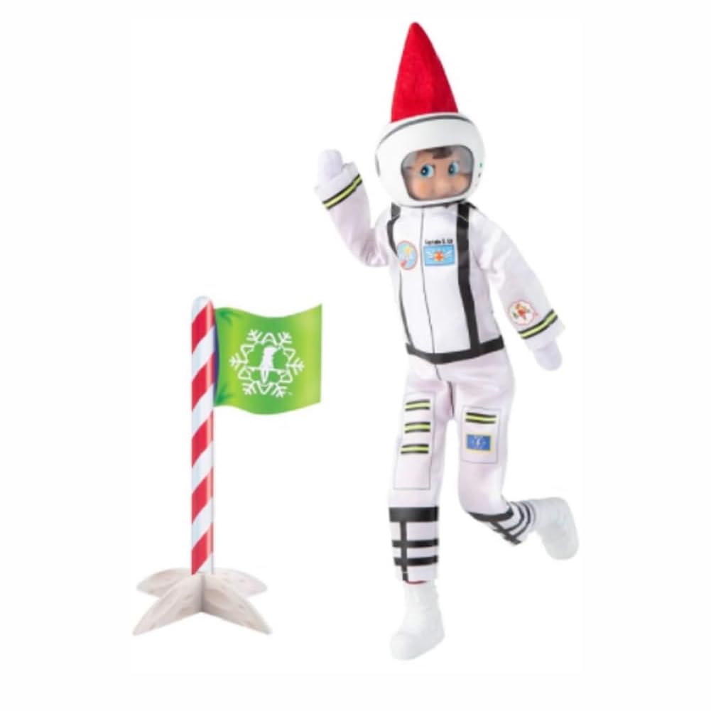 The Elf on the Shelf see-thru face shield provides clear visibility for pretend missions.