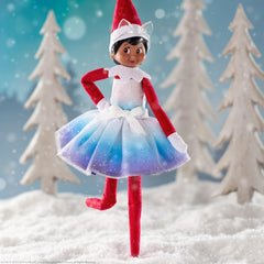Dress designed for Scout Elves to enchant North Pole scenes with Noorah flair.