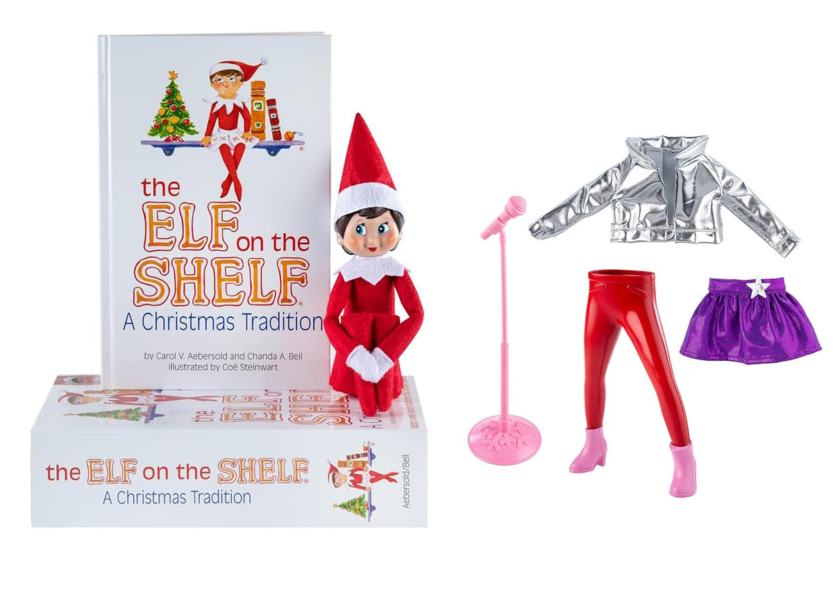 The Elf on the Shelf Scout Elf in red and white outfit for festive display.