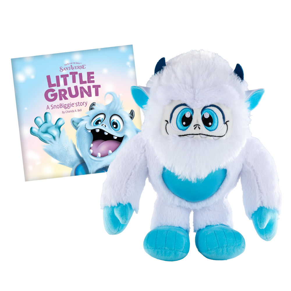 The Elf on the Shelf SnoBiggie Little Grunt plush ready for hugs and play.
