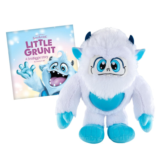 The Elf on the Shelf SnoBiggie Little Grunt plush ready for hugs and play.