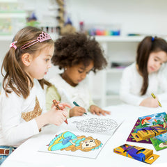 Elfew back-to-school coloring activity kit for quiet, focused time