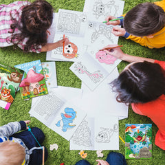 Elfew vehicle patterns coloring book, engaging travel-themed activities
