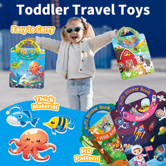 Elfew Vehicle theme 3D sticker book supports pretend journeys during car rides.