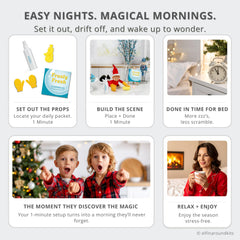 Elfin Around 28 days of activities props - organized play for stress-free December.