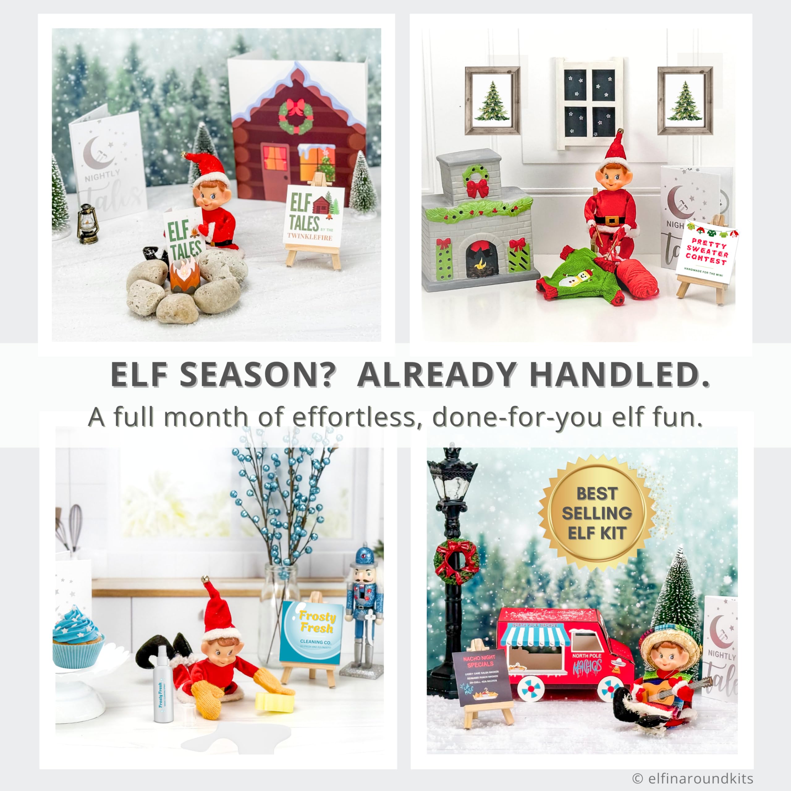 Elfin Around Editable templates - customize arrival and departure notes.