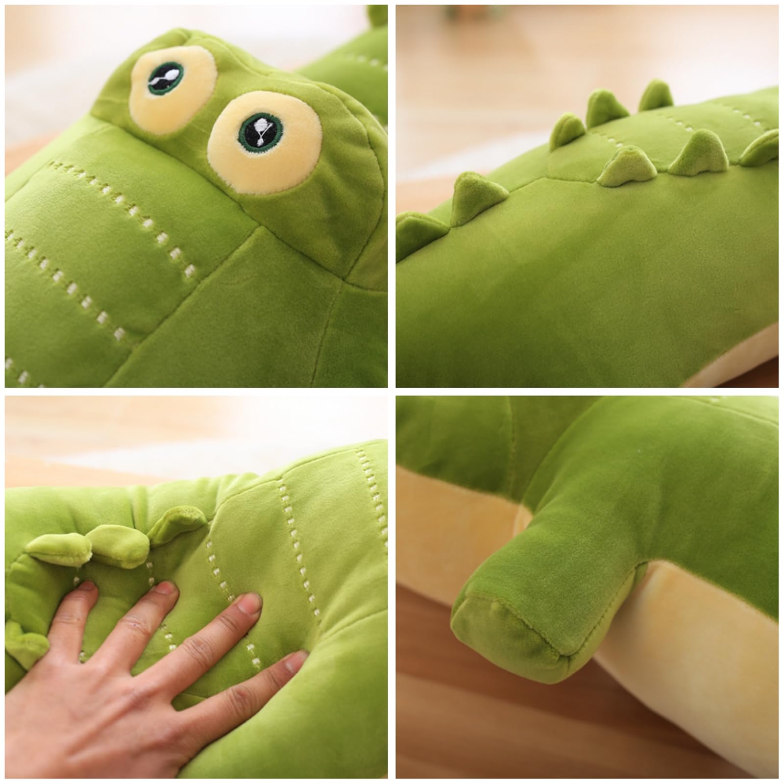 Elfishgo crocodile pillow supports relaxation during TV time.