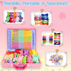 ELFJOY illustrated instructions with QR video make weaving easy for children.